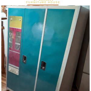 Heavy-Duty Tin Steel Almirah 6.5 Ft Height × 4 Ft Width with Maruti Lock | Secure Storage Cabinet